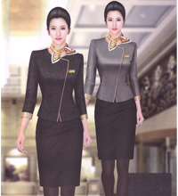 酒店前台工作服定制