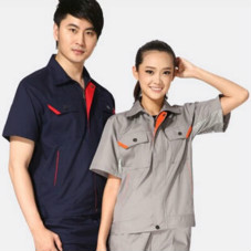 北京车间工人夏季短袖工服定做