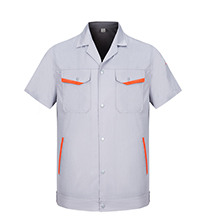 时尚带反光牙夏季短袖工作服定制