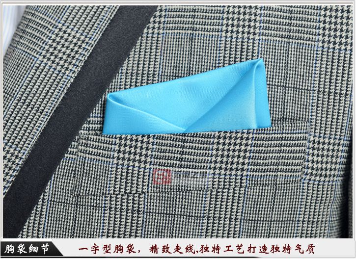 男士职业装定制细节图