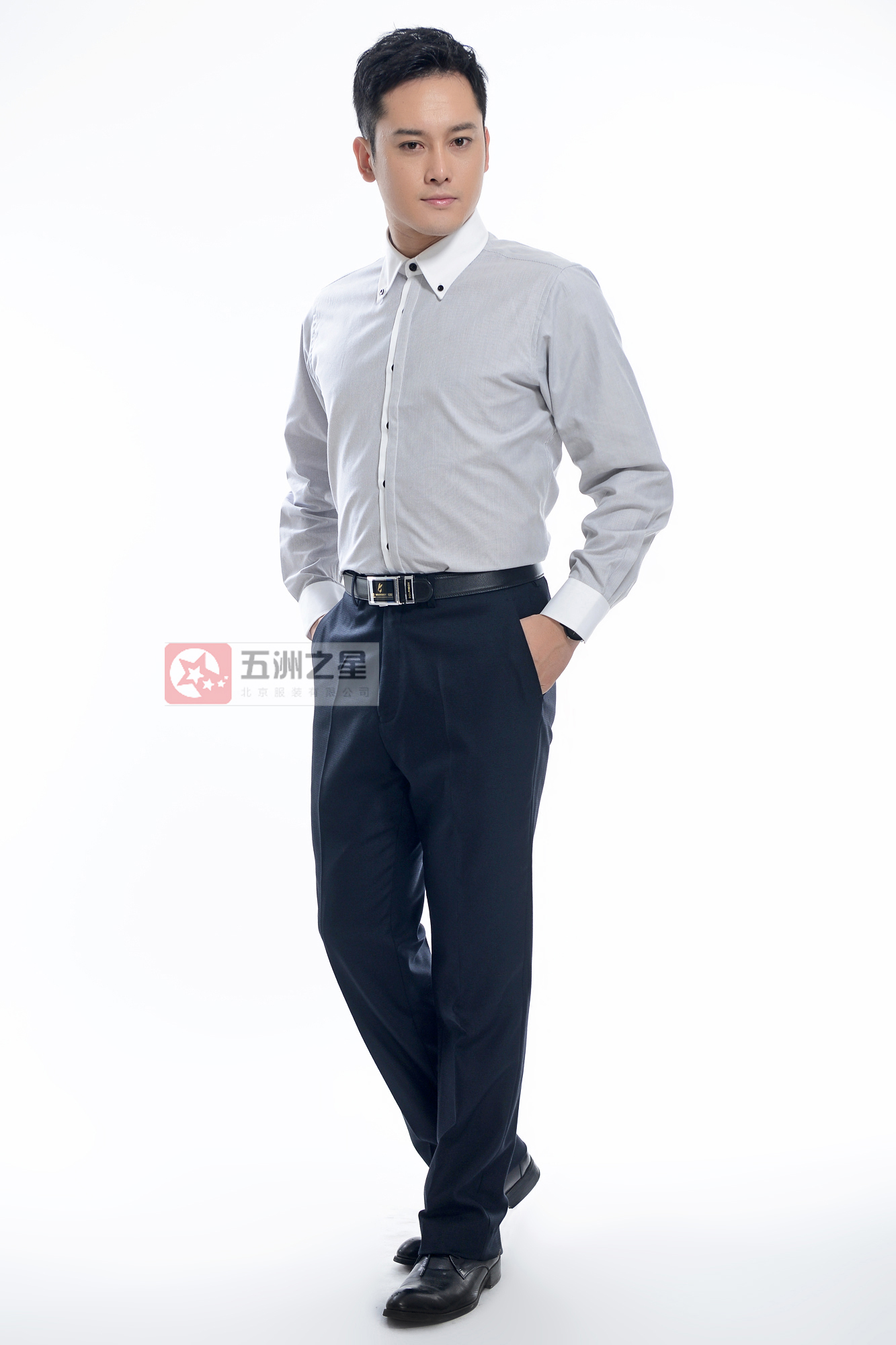 北京职业装定制男士衬衫定制