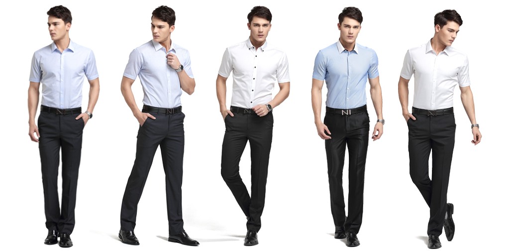 职业装定制衬衫款式图