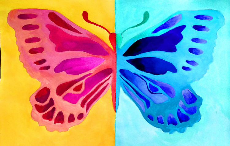 职业装定做冷暖色调对比