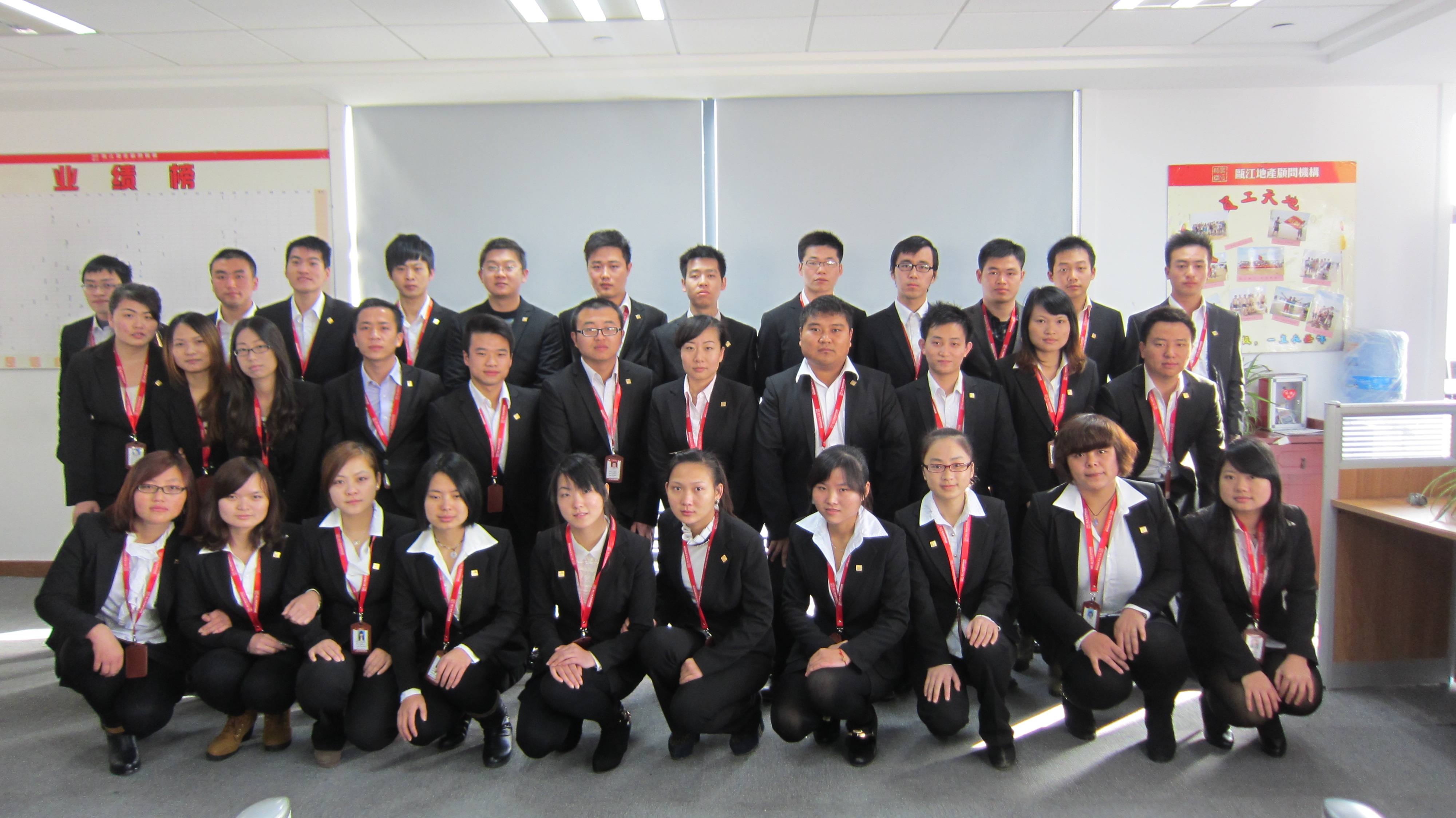 职业装定制集体照成功案例