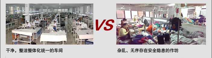 五洲之星职业装定制车间对比