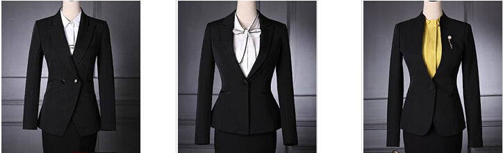 女士职业装定制款式图