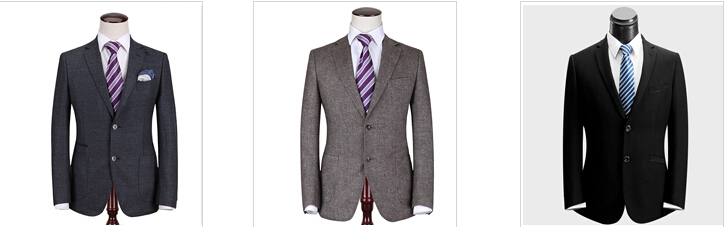 西装定制的款式图