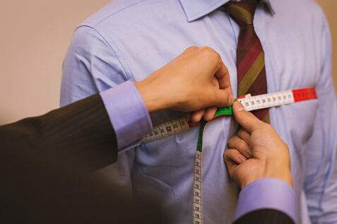 个人西服定做量体