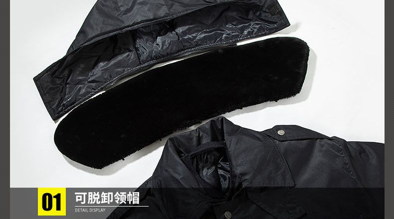 冬季保安棉服定做细节工艺