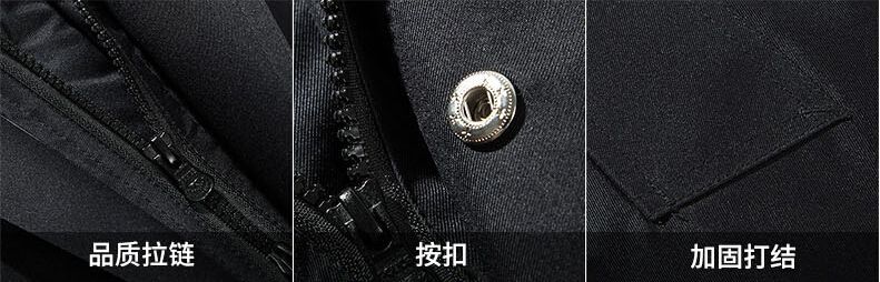 冬季保安棉服定做细节工艺