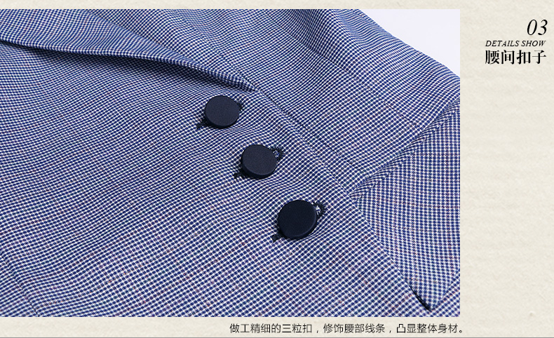 新款夏季女士职业西装定做细节图