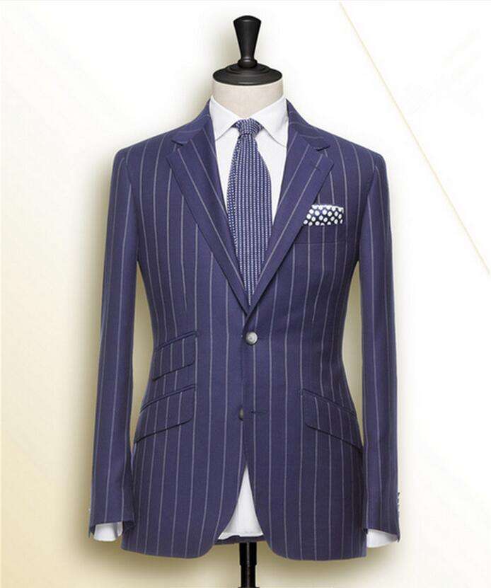 条纹西装定做