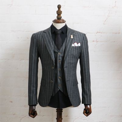 条纹西装定做