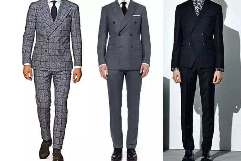 双排扣西装定做