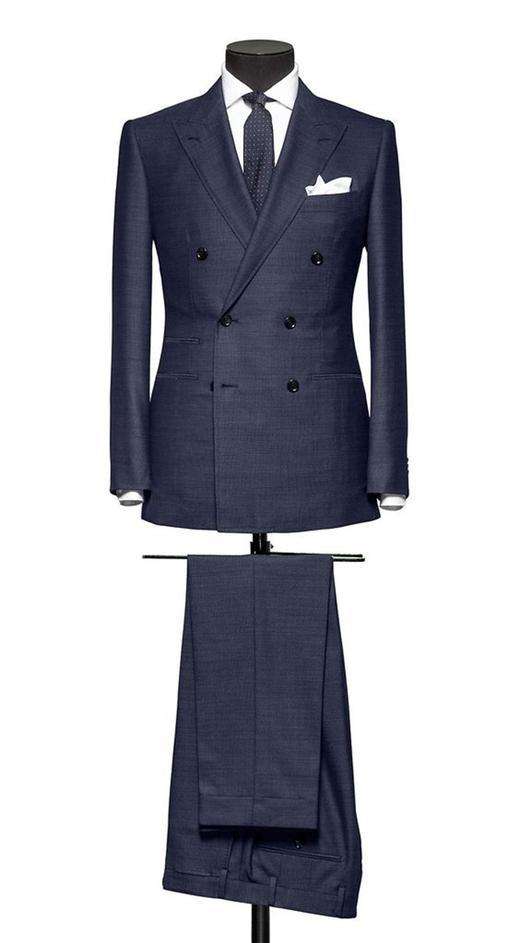 双排扣西装定做