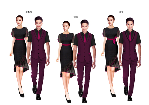 餐饮服务员工作服定做