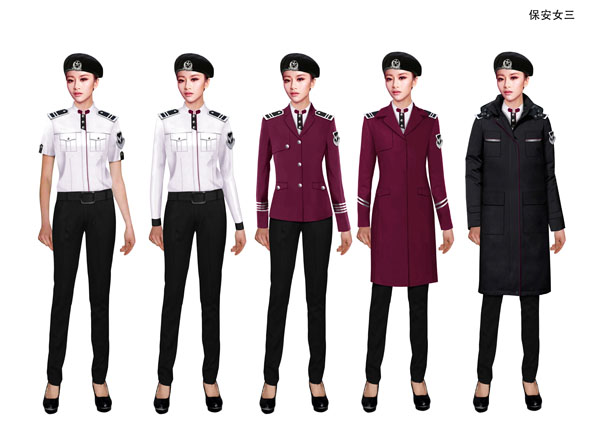 酒店保安服定做设计图方案四
