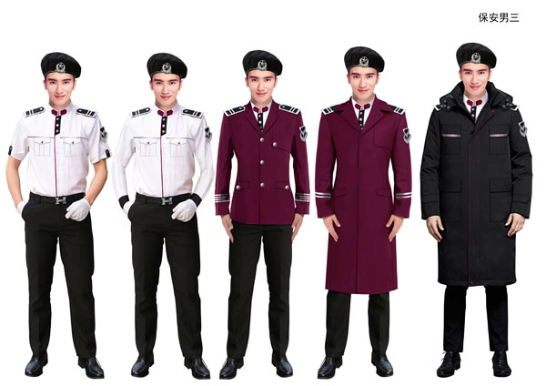 酒店保安服定做设计图方案三
