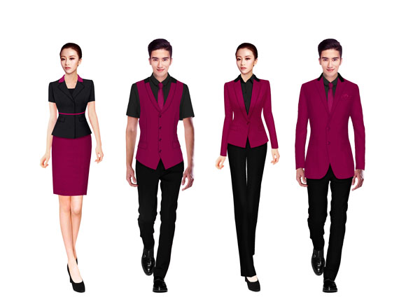 酒店前台经理工服定做设计图