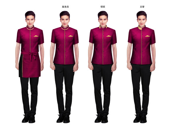 西餐厅服务员夏装