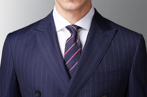 高级条纹西服定做品牌