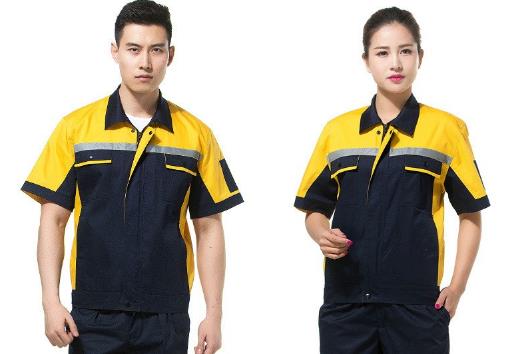 黄色厂服定做