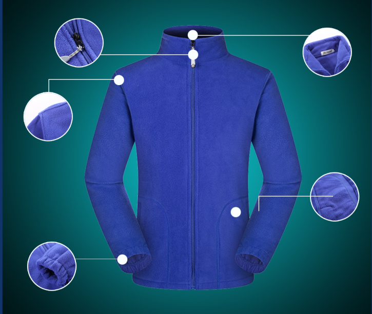 摇粒绒软壳保暖冲锋衣 细节展示