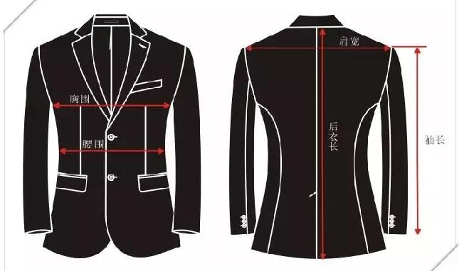 男士定制西装量体
