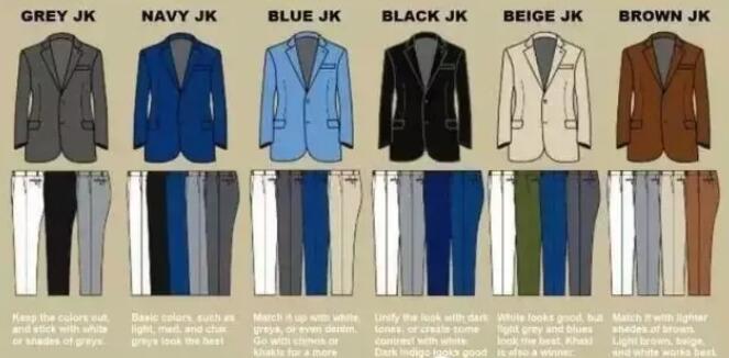 男士定制西装颜色