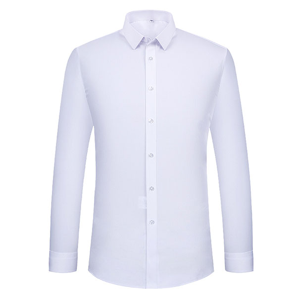 白色商务男女长袖衬衫定制款式图片