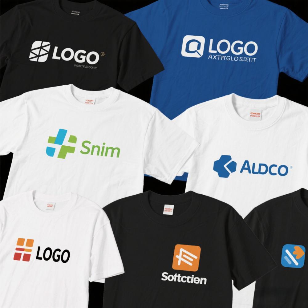 logo在不同的定制商务T恤的位置和样式