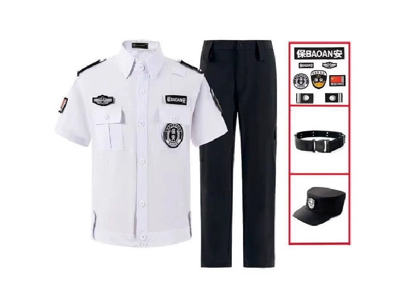 夏季保安服定制衬衫短袖裤子套装